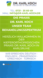Mobile Screenshot of dr-karl-koch.de