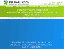 Tablet Screenshot of dr-karl-koch.de